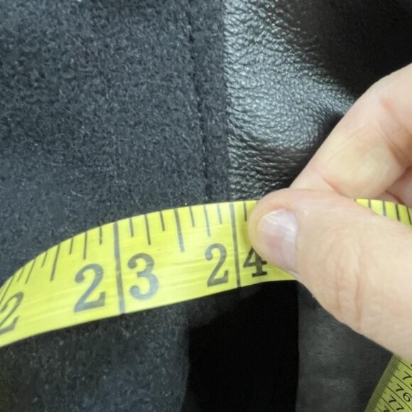 Avis Corporate Lead Program Jacket Mens Medium Black Wool Leather Varsity Bomber - Picture 7 of 16